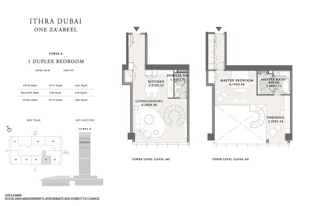 1BR Duplex One Za'abeel Residences_Floor Plans1024_48