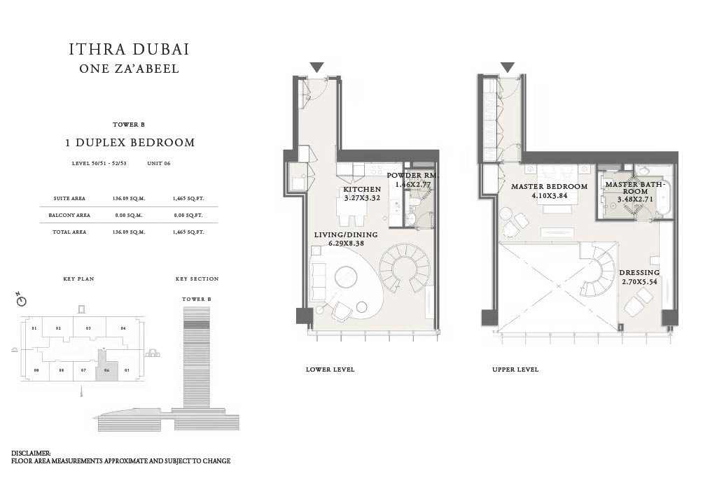 1BR DuplexOne Za'abeel Residences_Floor Plans1024_59
