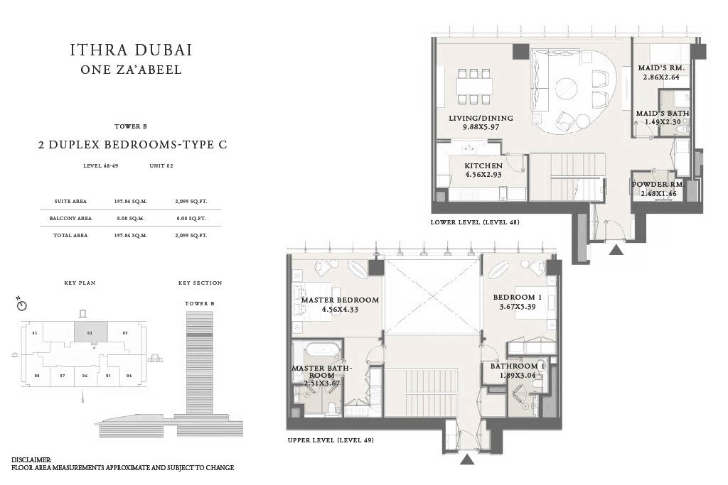 2BR Duplex One Za'abeel Residences_Floor Plans1024_45 (1)