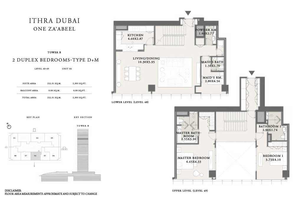 2BR Duplex One Za'abeel Residences_Floor Plans1024_45 (2)