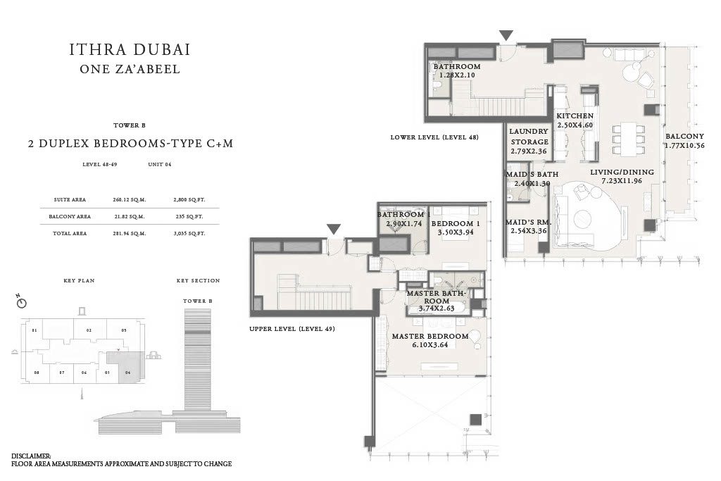2BR Duplex One Za'abeel Residences_Floor Plans1024_47