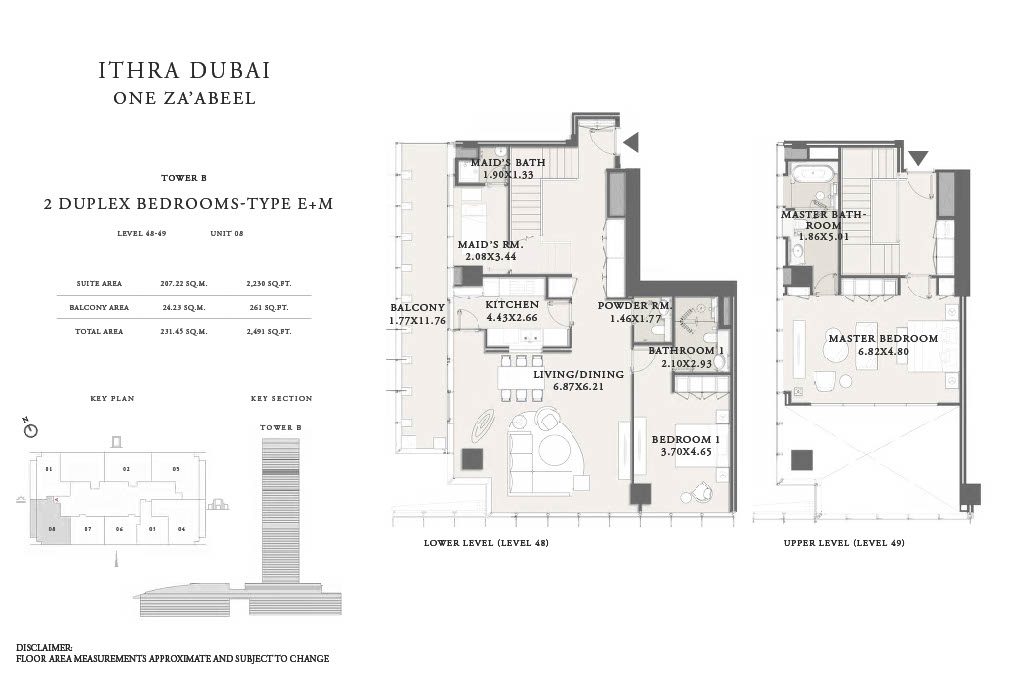 2BR Duplex One Za'abeel Residences_Floor Plans1024_56 (3)