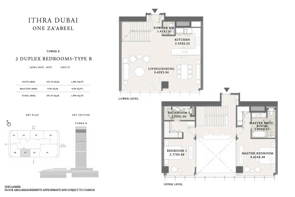 2BR Duplex One Za'abeel Residences_Floor Plans1024_72 (3)