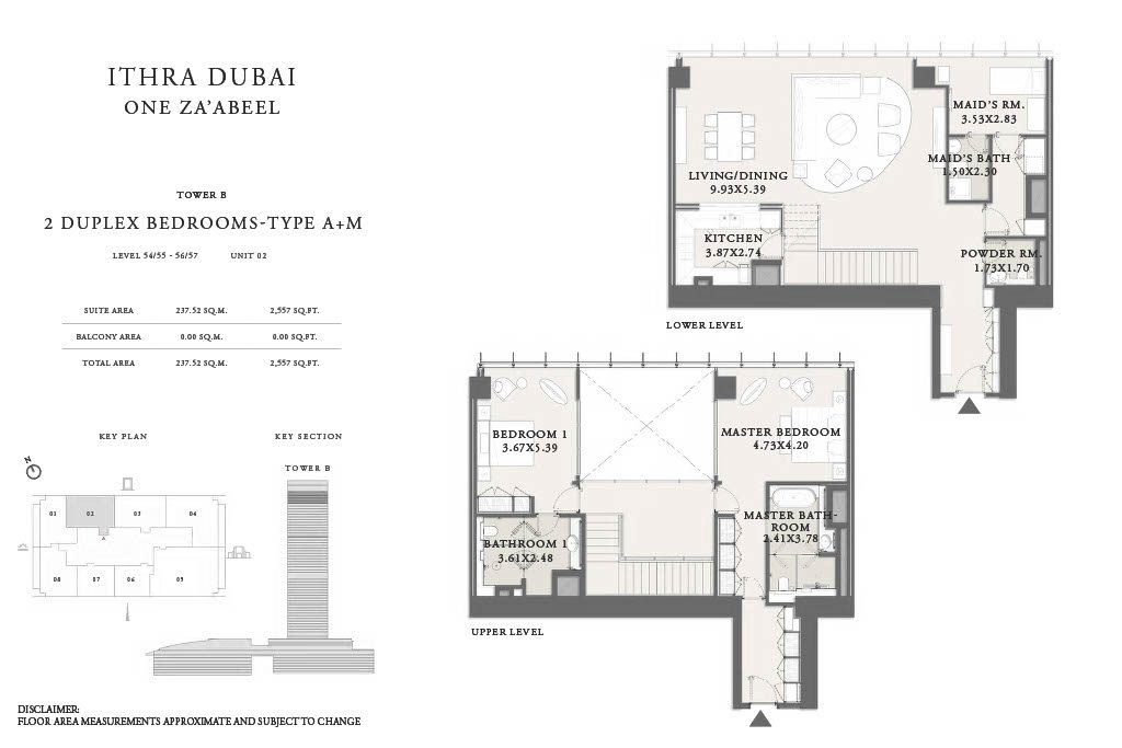 2BR DuplexOne Za'abeel Residences_Floor Plans1024_67 (3)
