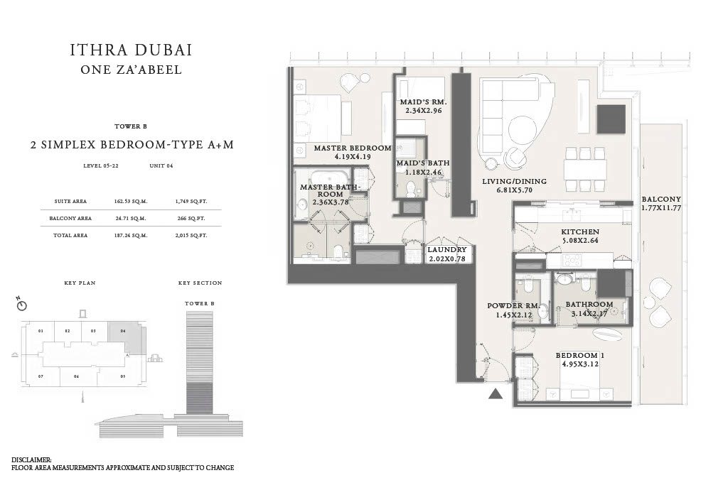 2BR One Za'abeel Residences_Floor Plans1024_11