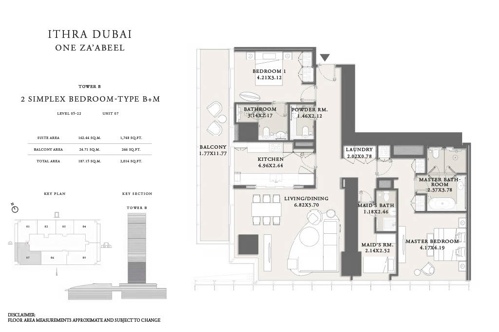2BR One Za'abeel Residences_Floor Plans1024_14