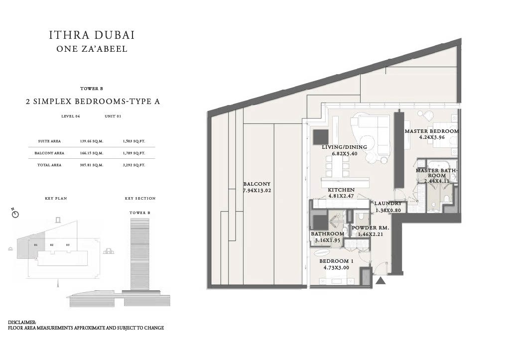2BR One Za'abeel Residences_Floor Plans1024_4